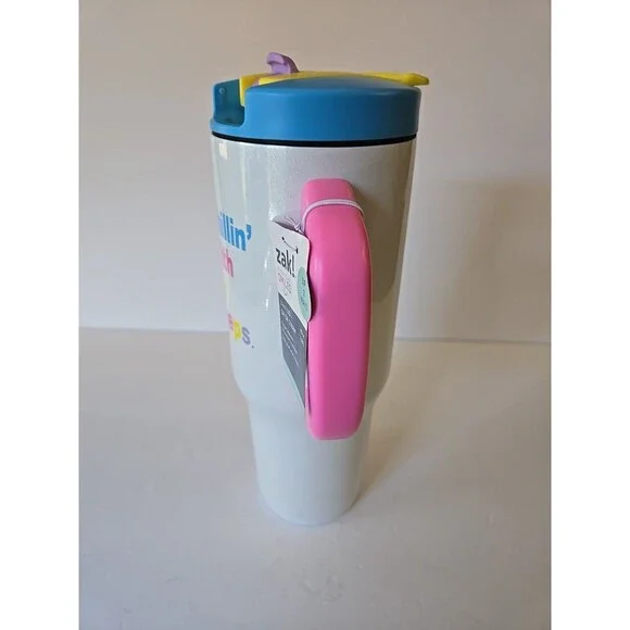 Zak! Easter Chillin' With My Peeps 40 oz  2-in-1 Lid ~ Sip or Straw Tumbler NEW! - Picture 2 of 8